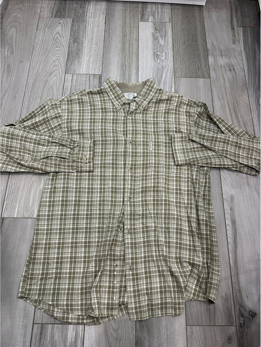 Columbia Men's XL Plaid Button-Up Shirt Made in India